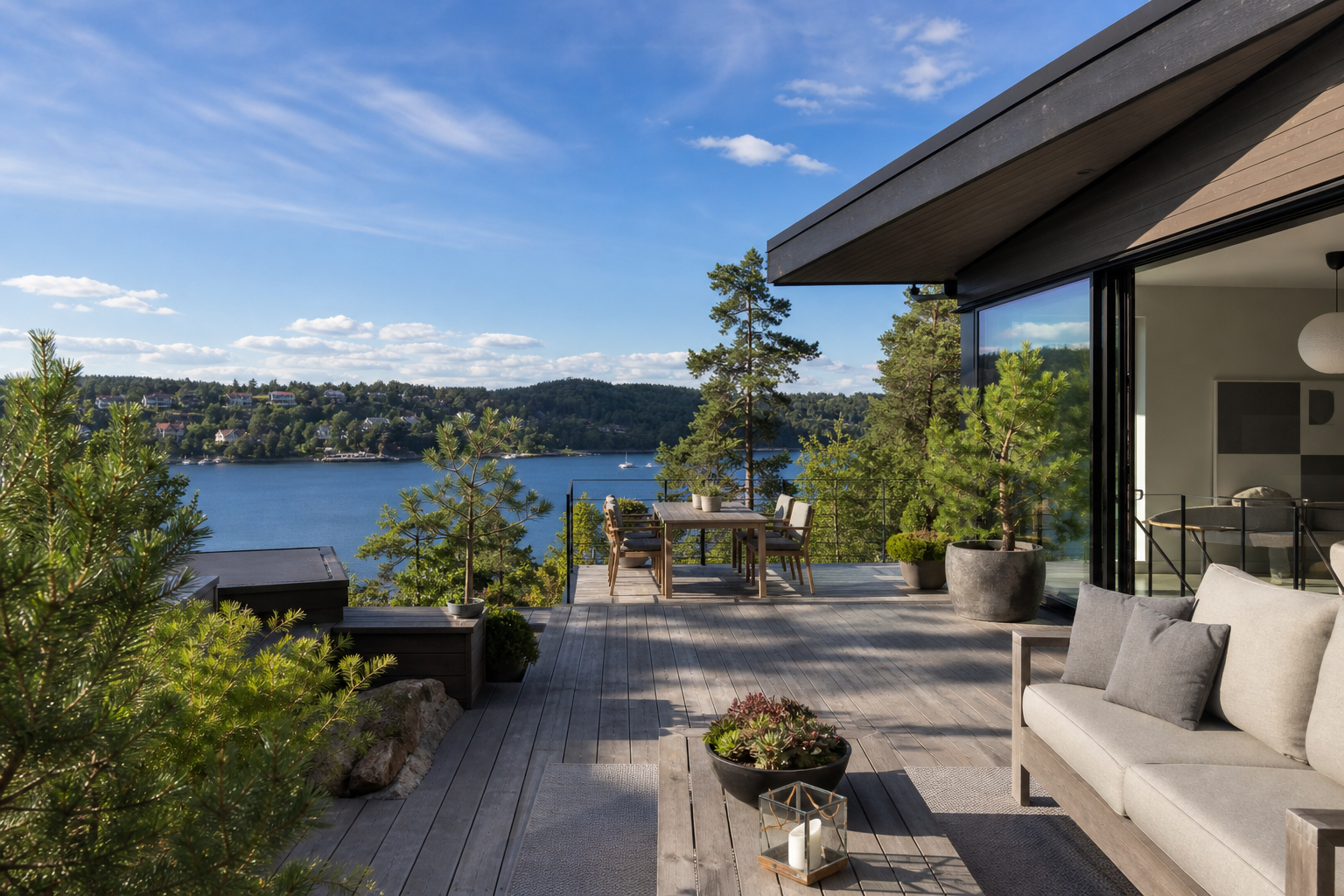 Rannes Oppe terrace design studio in Stockholm